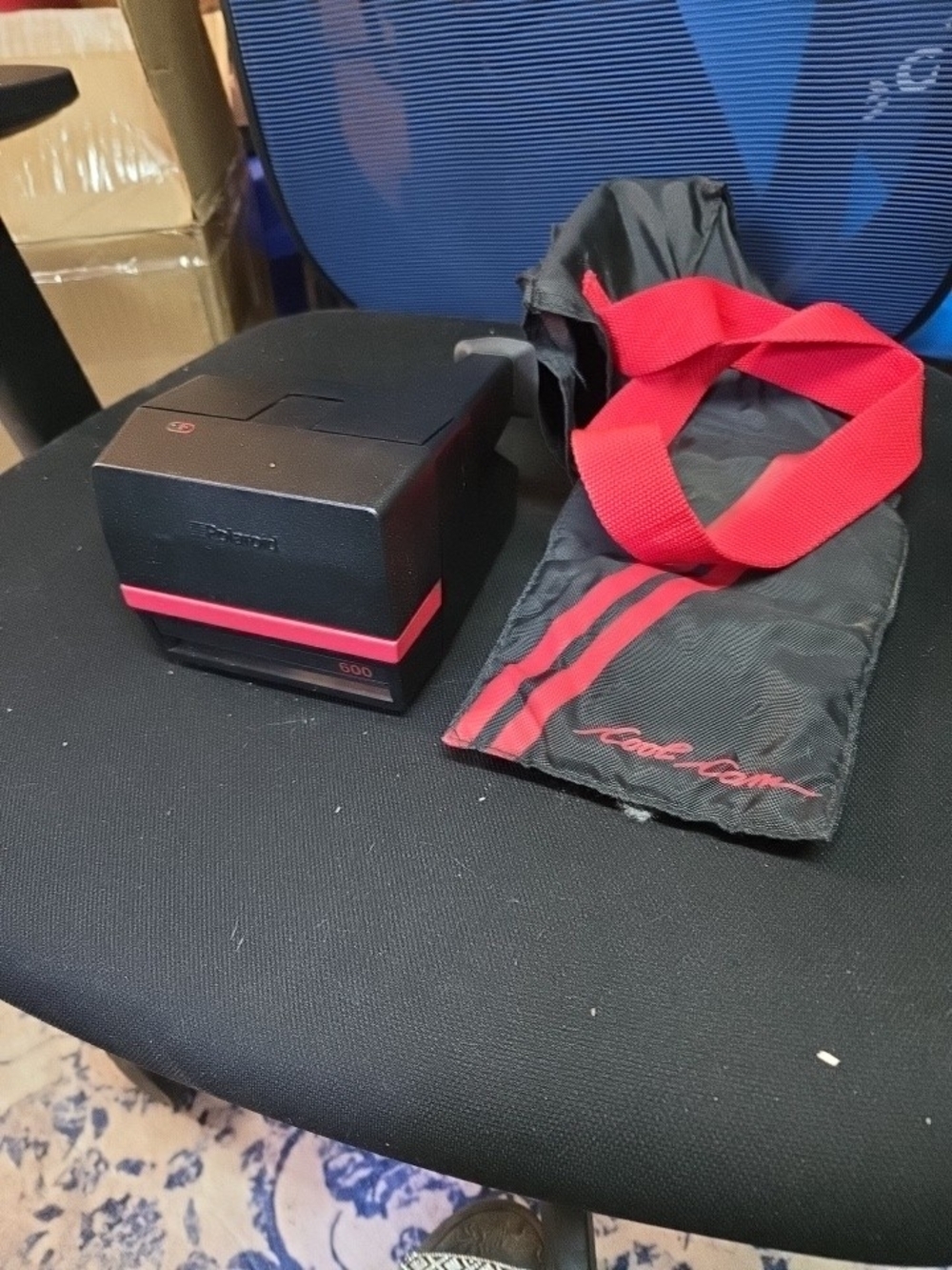 Polaroid 600 Cool Cam Instant Film Camera — Black with Red Accents